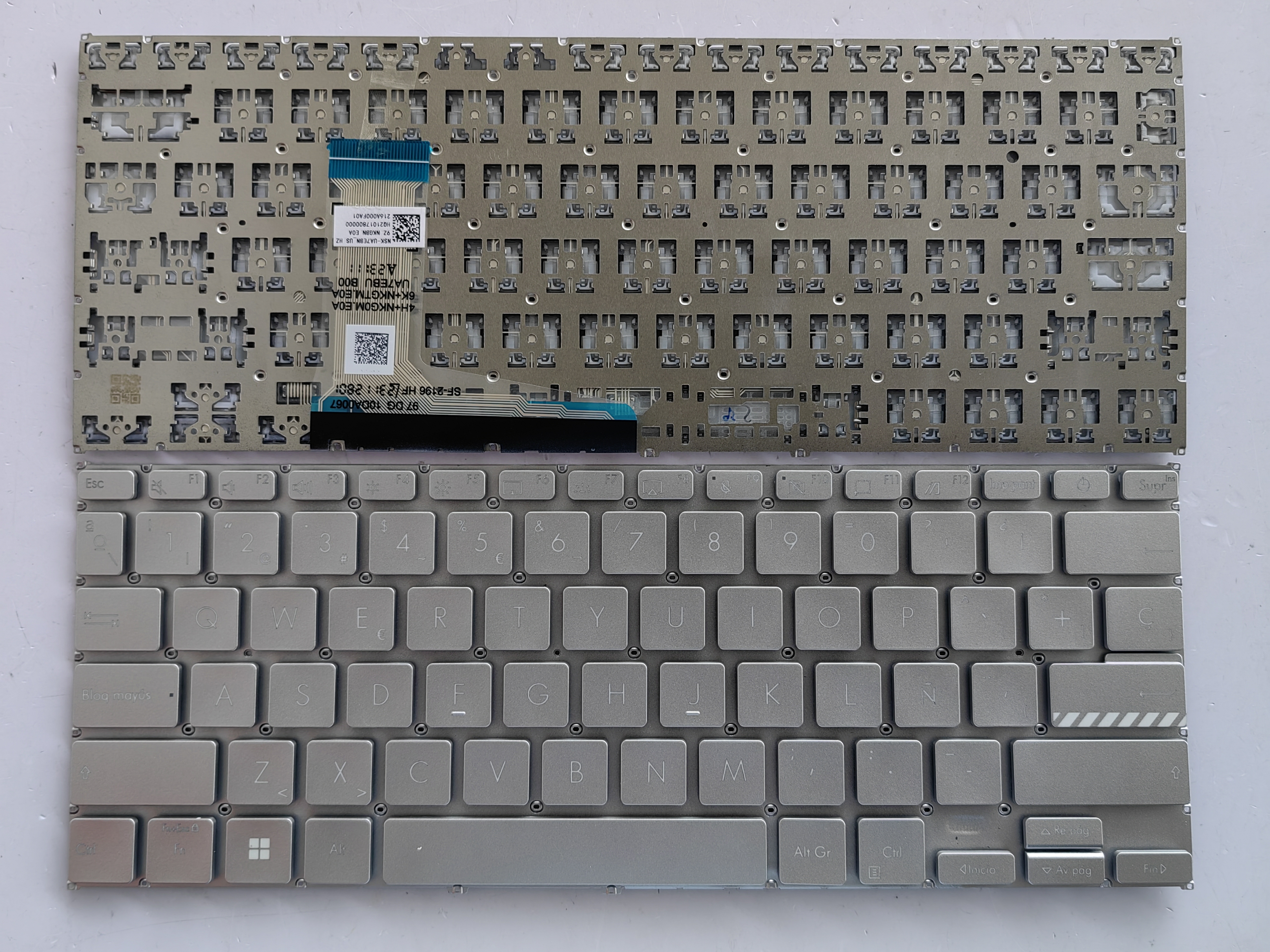 Picture of New Replacement Laptop Keyboard For ASUS X1402ZA/X1403Z/M1402/D1402/F1402 small carriage return SILVER (OEM) SP Layout